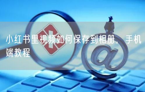 小红书里视频如何保存到相册，手机端教程