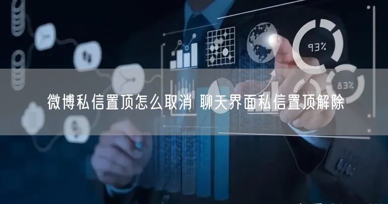 微博私信置顶怎么取消 聊天界面私信置顶解除