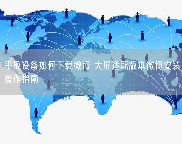 平板设备如何下载微博 大屏适配版本微博安装操作指南